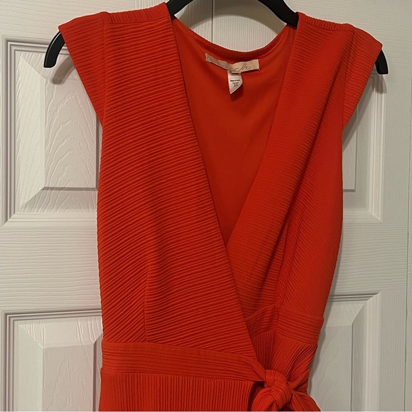 Hutch Anthropologie Orange Wrap Dress Size XS - Picture 5 of 11